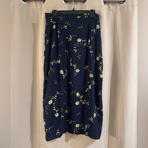Radcliffe Floral Navy Blue Skirt